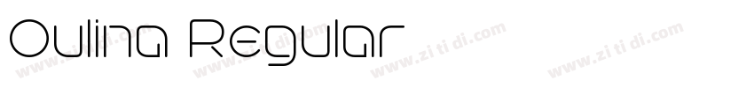Oulina Regular字体转换 Oulina Regular字体转换